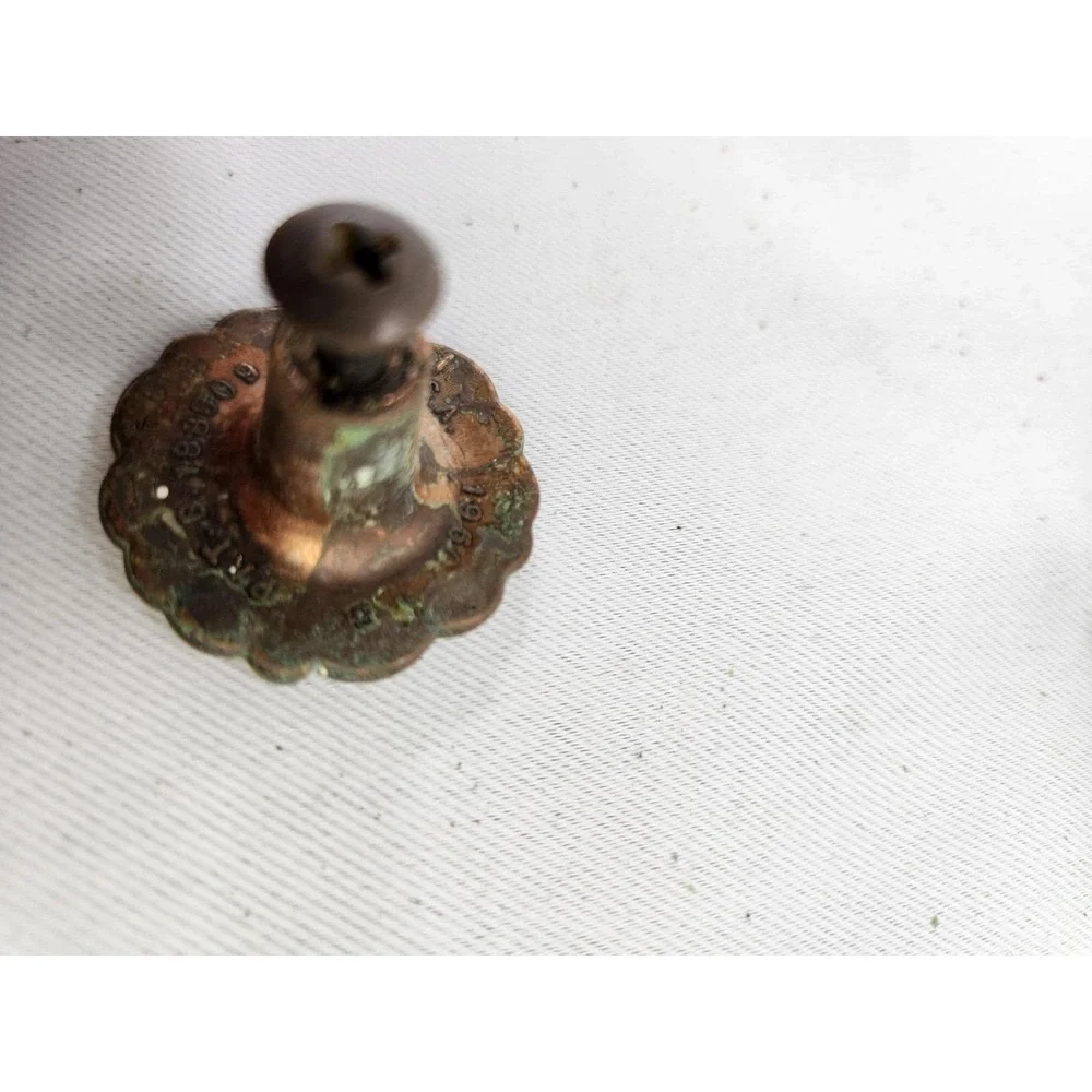 8 vintage Amerock RDCA 1960 Bronze Copper Floral Knobs Pulls French Provincial